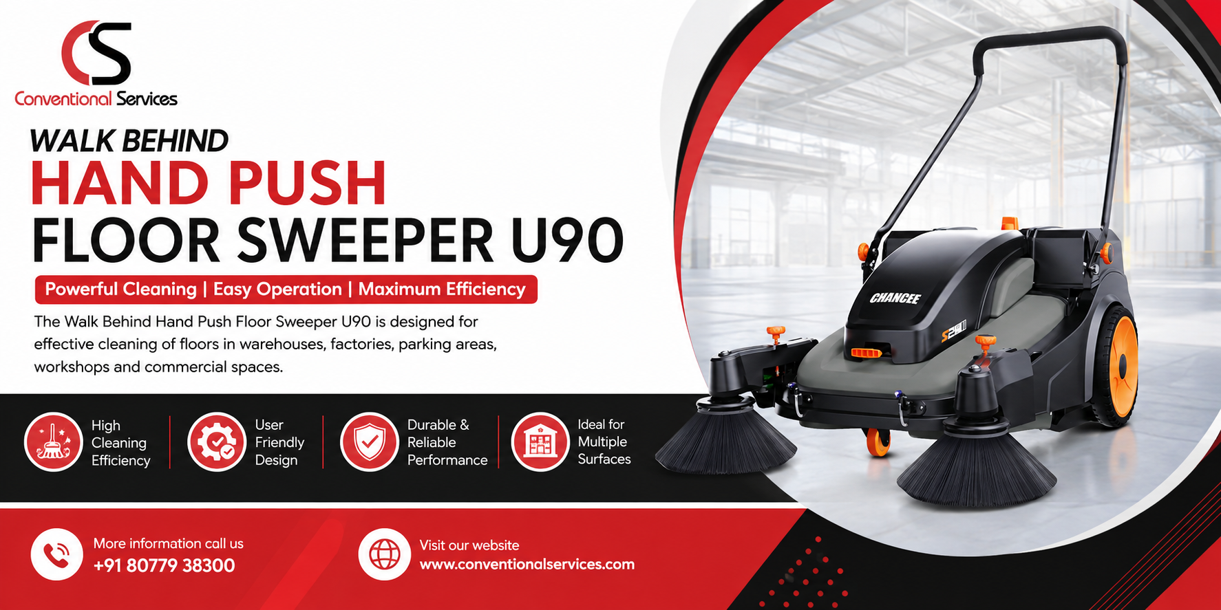 Hand Push Floor Scrubber S2pro An Efficient Solution For Commercial Floor Cleaning
